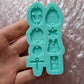 Adorable Asymmetrical Earring Silicone Mold