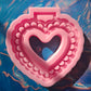 Lace heart Car Handle \Tsurikawa mold