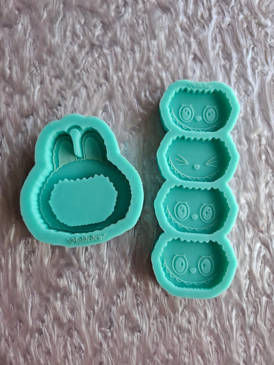 Bubu Head keychain mold- compatible with our body molds
