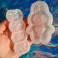 Small standing bubu - Silicone molds heart verison