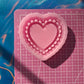Big size Lace Heart keychain/shaker