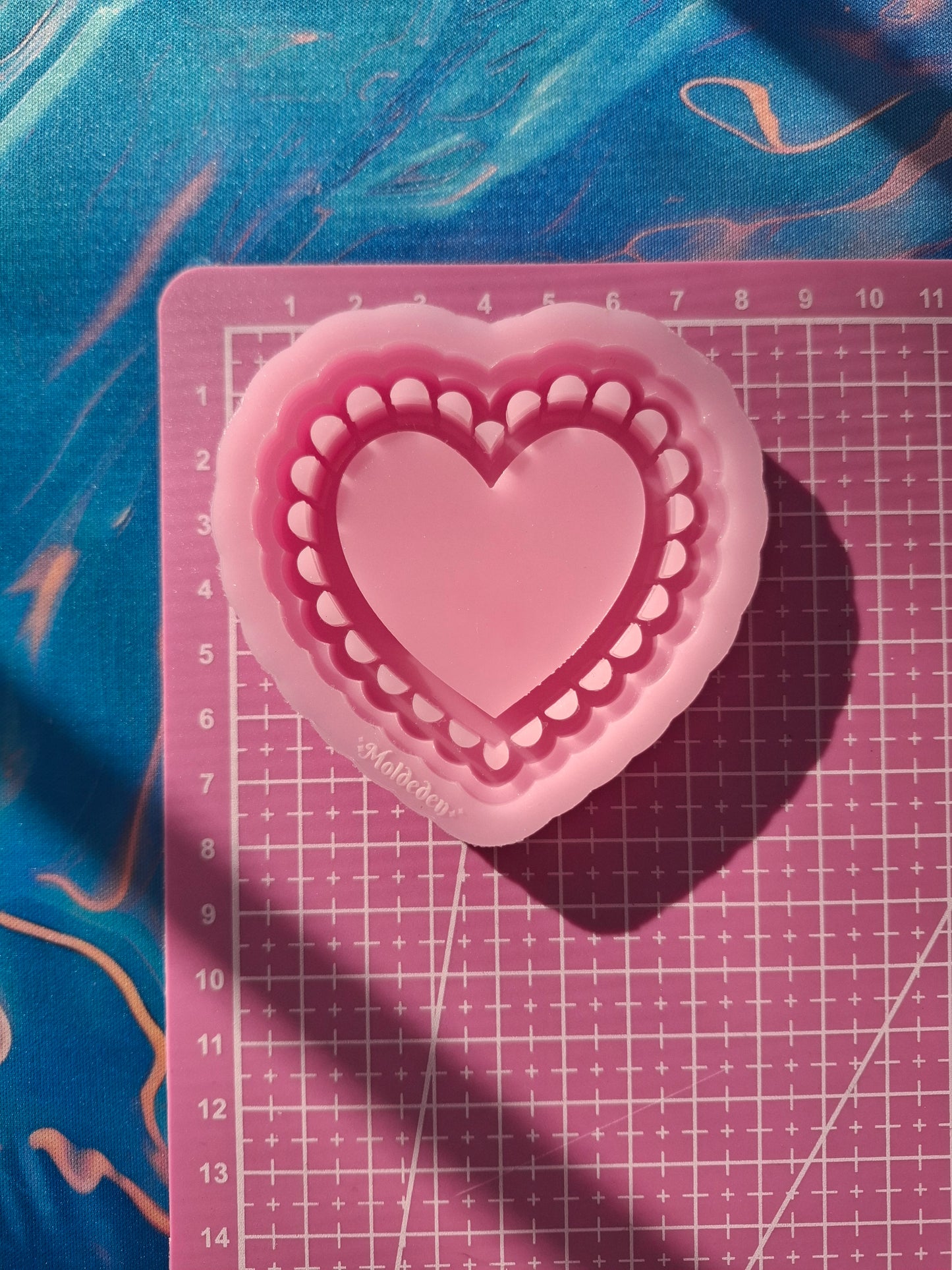 Big size Lace Heart keychain/shaker
