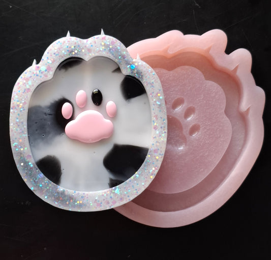 Cat paw tray silicone mold