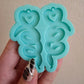 Heart Snake earring silicone mold