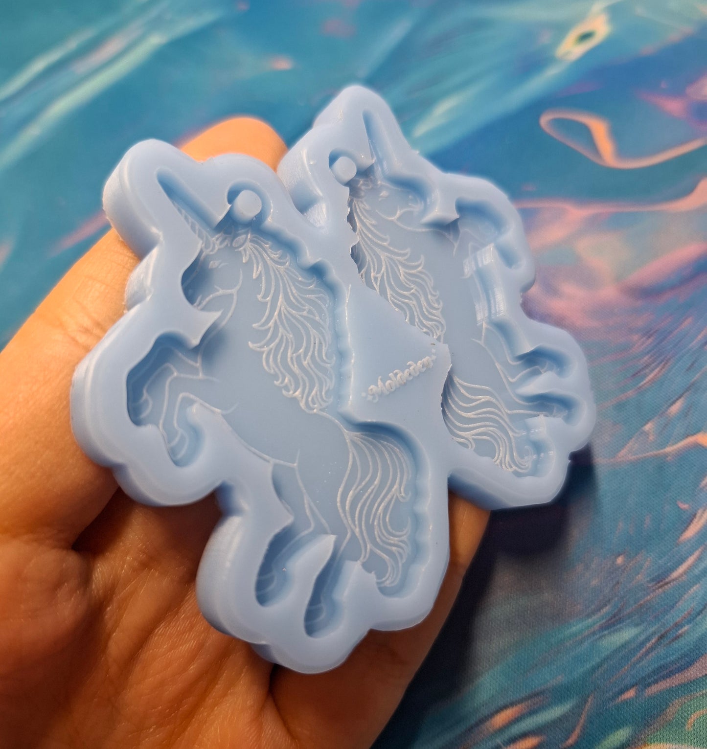 Unicorn earring silicone mold