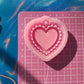 Small size Lace Heart keychain/shaker/grip mold