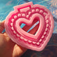 Lace heart Car Handle \Tsurikawa mold