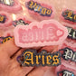 Zodiac keychain mold 1/4 inches thick