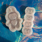 Small standing bubu - Silicone molds heart verison