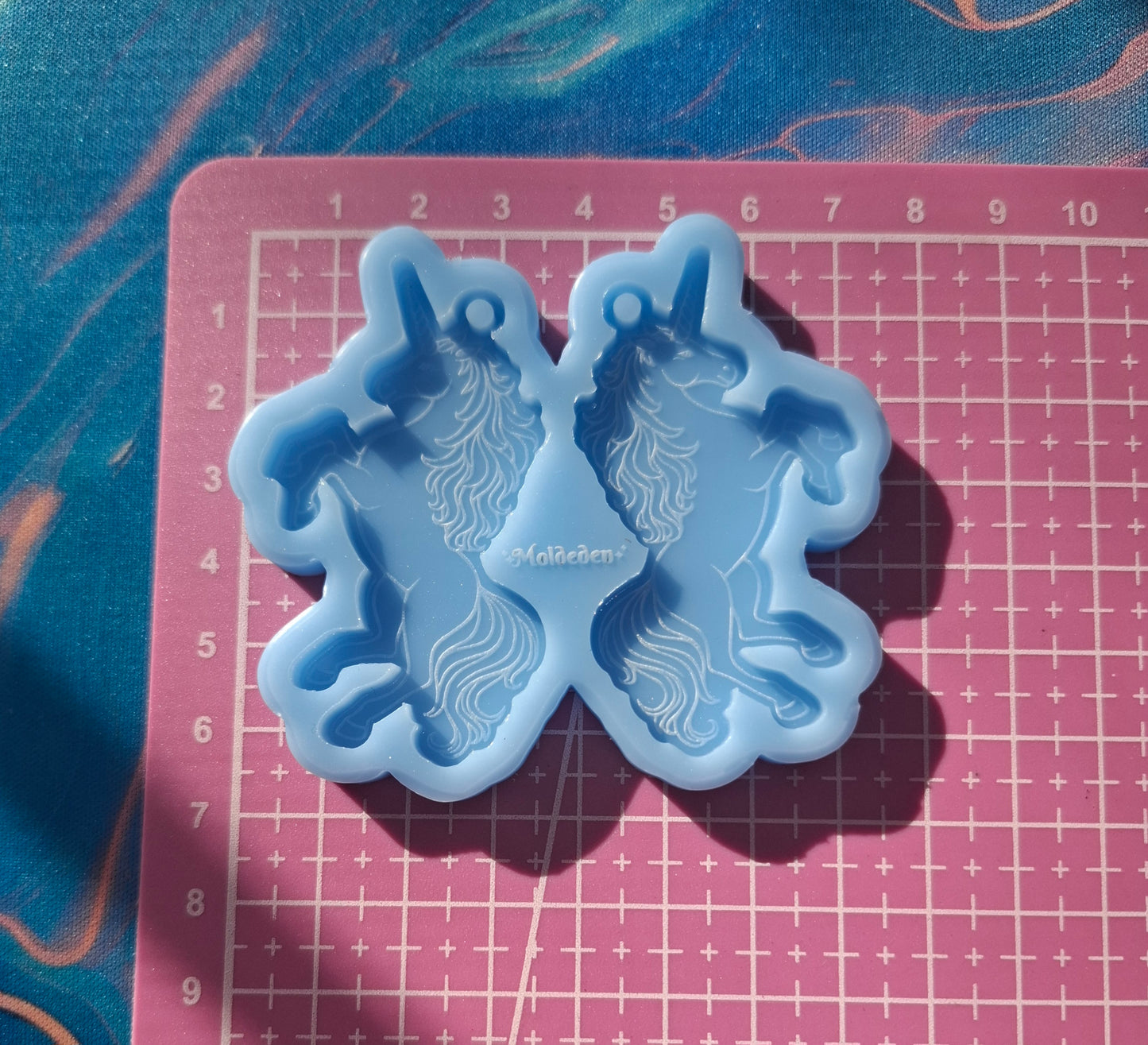 Unicorn earring silicone mold