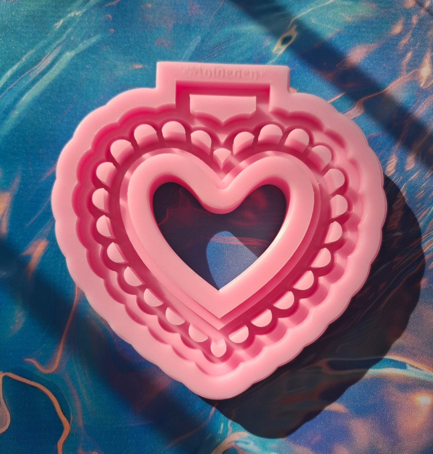 Lace heart Car Handle \Tsurikawa mold