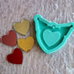 Cute Heart Mirror Mold - 4 Different Colors of Mirror Available