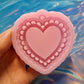 Big size Lace Heart keychain/shaker