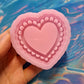 Big size Lace Heart keychain/shaker