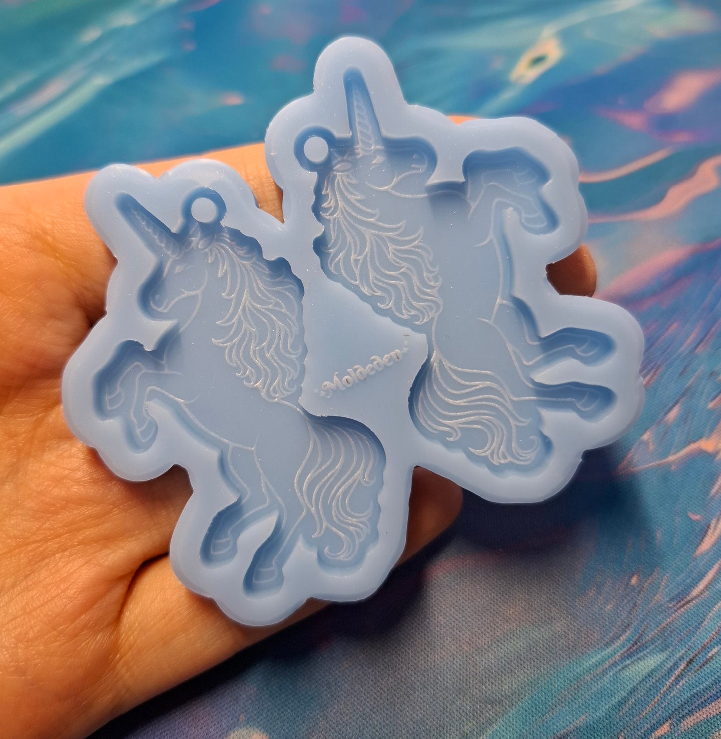 Unicorn earring silicone mold