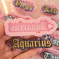 Zodiac keychain mold 1/4 inches thick