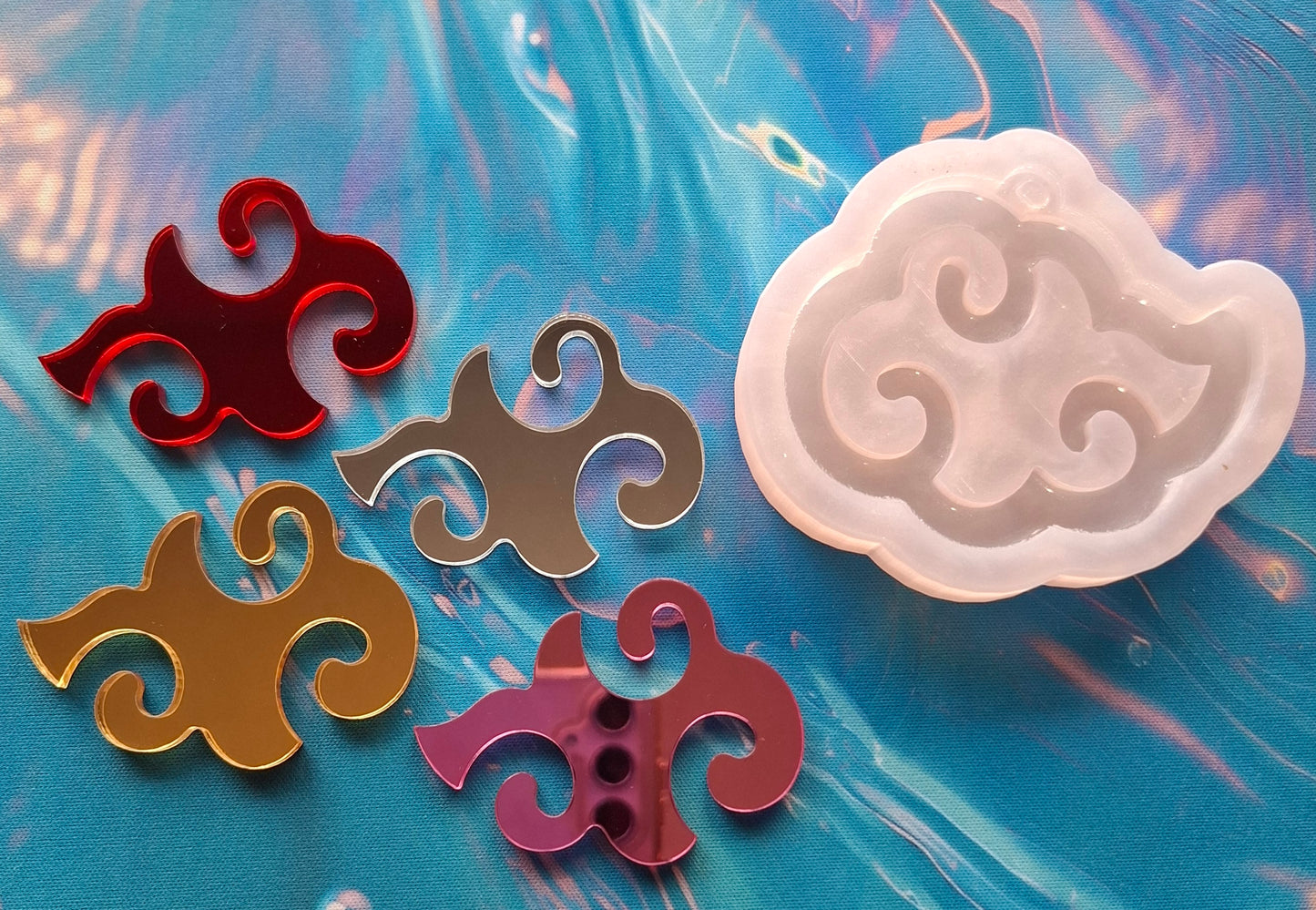 Cloud Mirror Mold - 4 Different Colors of Mirror Available