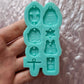 Adorable Asymmetrical Earring Silicone Mold