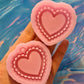 Small size Lace Heart keychain/shaker/grip mold