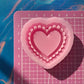 Small size Lace Heart keychain/shaker/grip mold