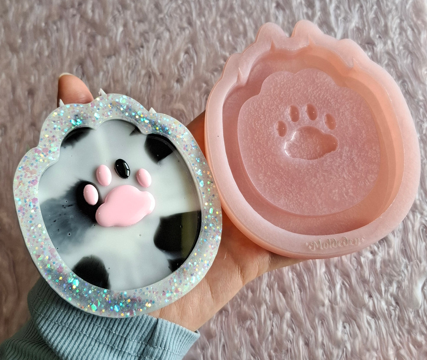 Cat paw tray silicone mold