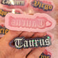 Zodiac keychain mold 1/4 inches thick