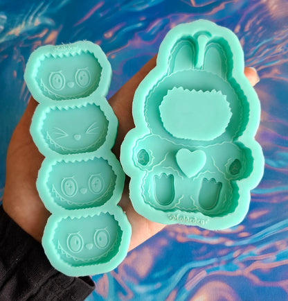 Bubu sitting Keychain Mold -2 different design available