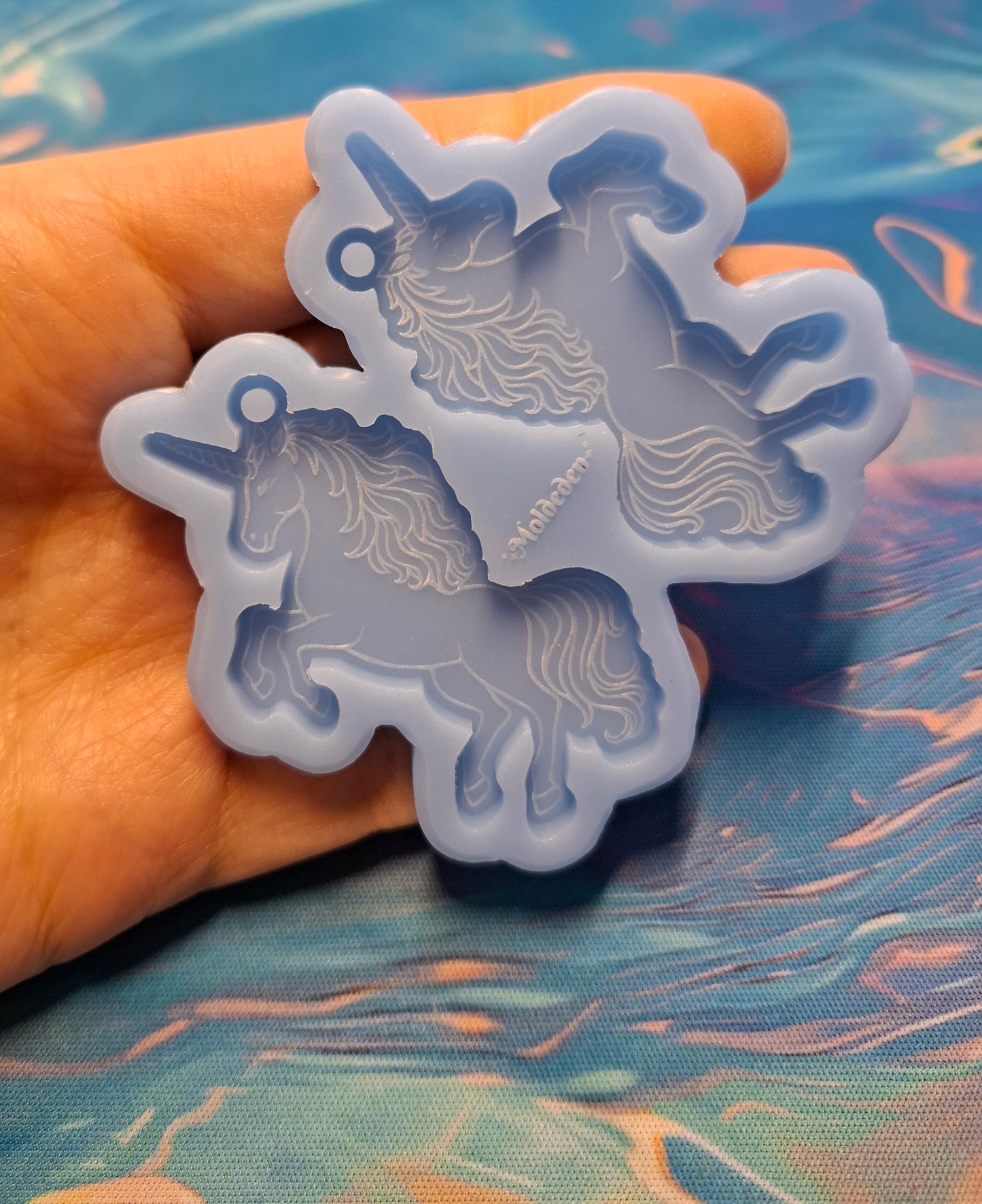 Unicorn earring silicone mold