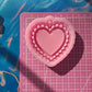 Big size Lace Heart keychain/shaker