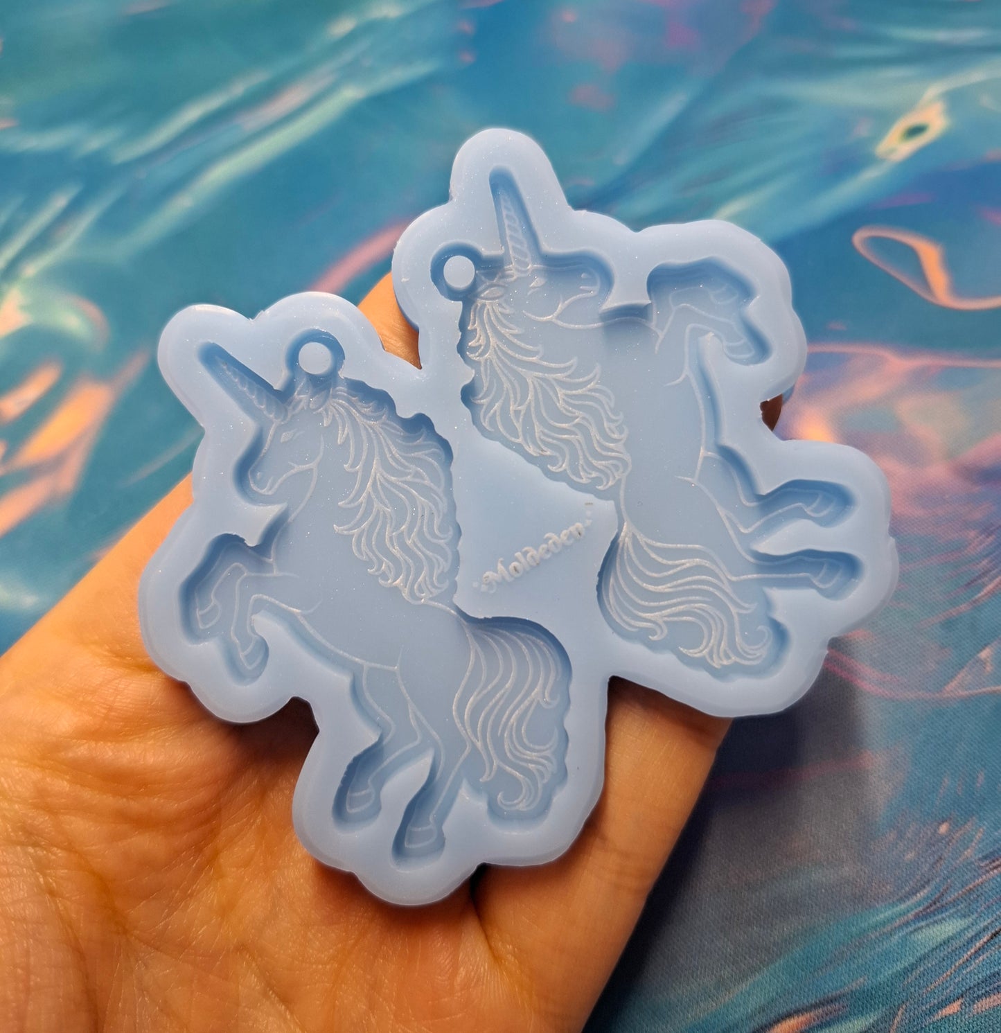 Unicorn earring silicone mold